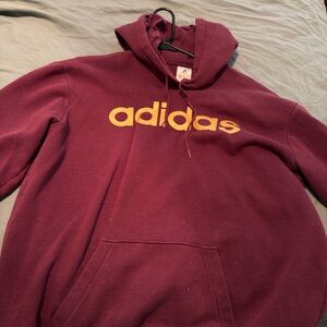 Adidas Burgundy Hoodie